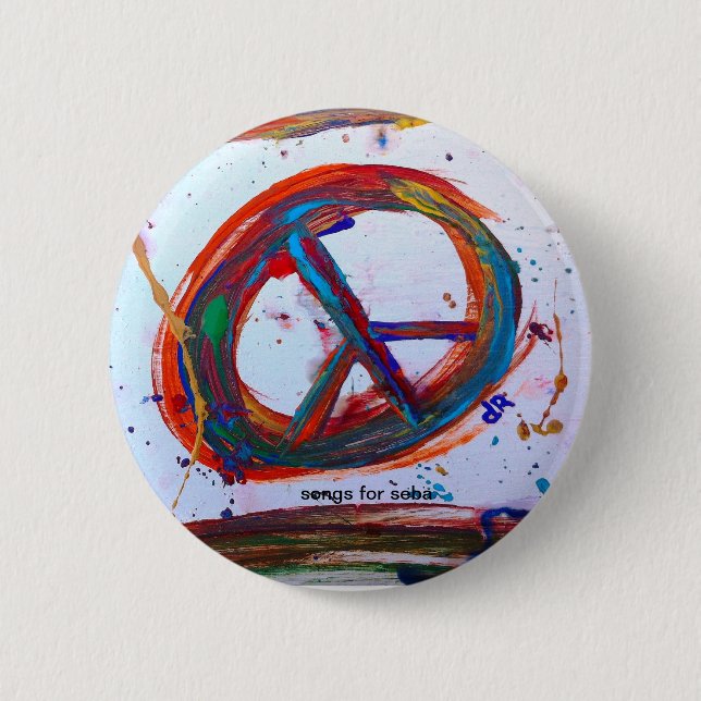 Badge Rond 5 Cm paix (Devant)