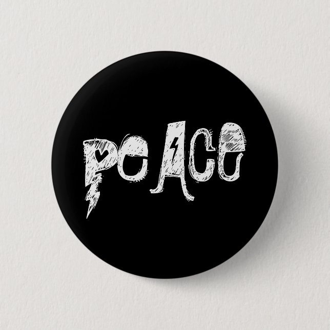 Badge Rond 5 Cm Paix (Devant)