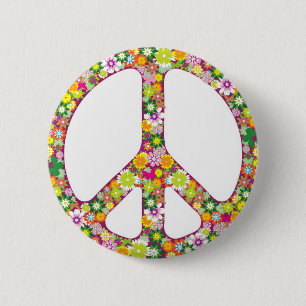 Badge Rond 5 Cm Paix