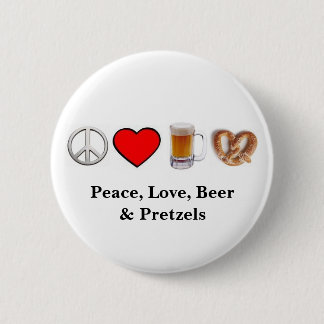 Badge Rond 5 Cm Paix, amour… Bouton