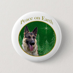 Badge Rond 5 Cm Paix berger allemande
