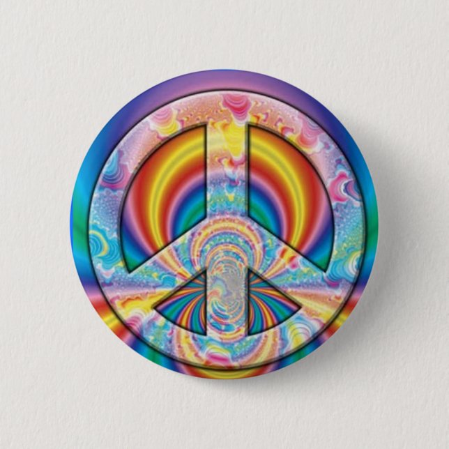 Badge Rond 5 Cm paix - customisée (Devant)