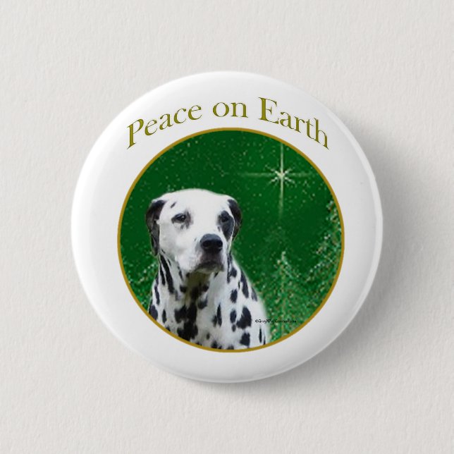 Badge Rond 5 Cm Paix dalmate (Devant)