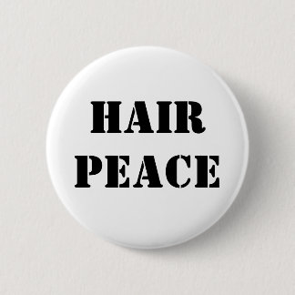 Badge Rond 5 Cm Paix de cheveux