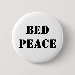 Badge Rond 5 Cm Paix de lit