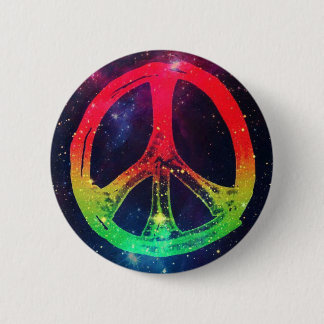 Badge Rond 5 Cm Paix de Rasta