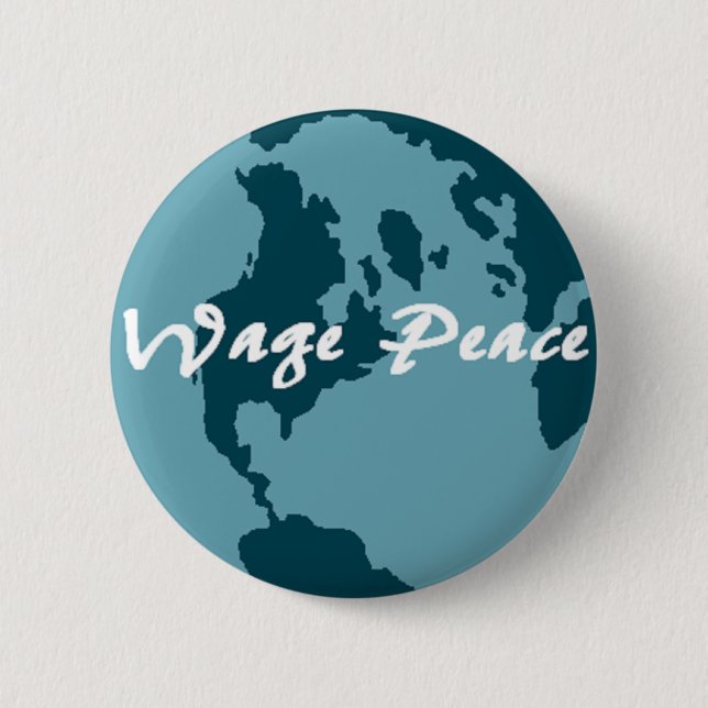 Badge Rond 5 Cm Paix de salaire (Devant)