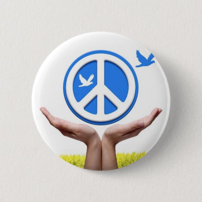 Badge Rond 5 Cm paix deux (Devant)