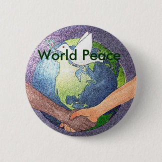 Badge Rond 5 Cm Paix du monde