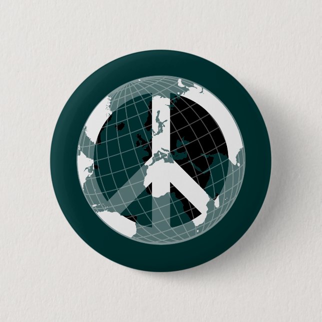 Badge Rond 5 Cm Paix du monde (Devant)