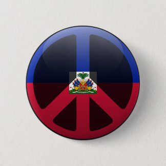 Badge Rond 5 Cm Paix en le Haïti