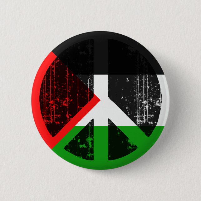 Badge Rond 5 Cm Paix en Palestine (Devant)