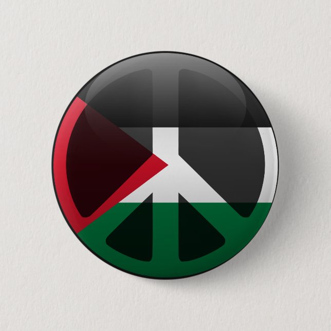 Badge Rond 5 Cm Paix en Palestine (Devant)