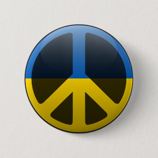 Badge Rond 5 Cm Paix en Ukraine