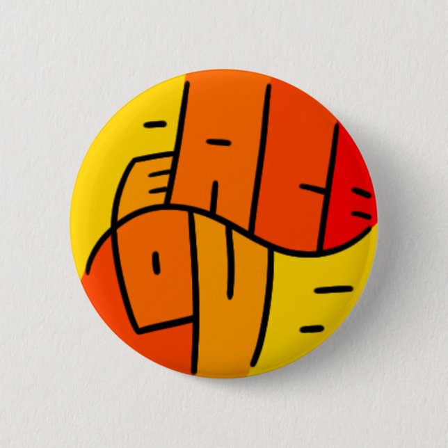 Badge Rond 5 Cm Paix et amour (Devant)