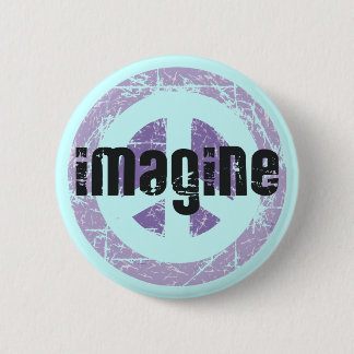 Badge Rond 5 Cm Paix - imaginez la paix