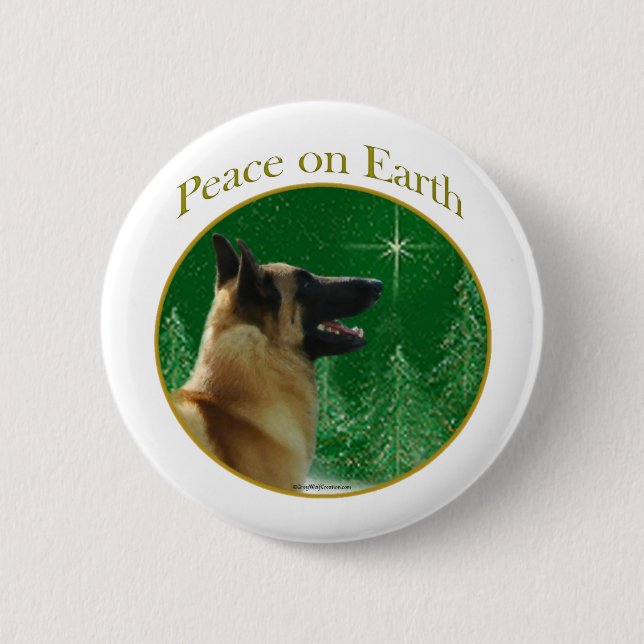 Badge Rond 5 Cm Paix malinoise belge (Devant)