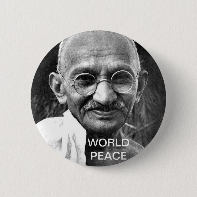 BADGE ROND 5 CM PAIX MONDIALE (Devant)