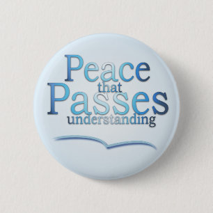 Badge Rond 5 Cm Paix qui passe le bouton de compréhension
