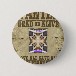 Badge Rond 5 Cm Paix Recherchée