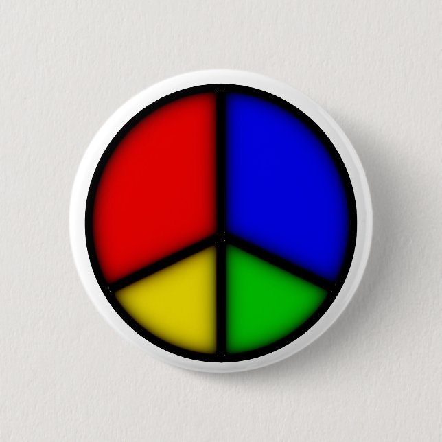 Badge Rond 5 Cm paix simple (Devant)