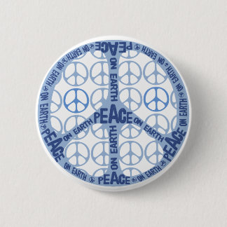 Badge Rond 5 Cm Paix sur le signe de paix de la terre