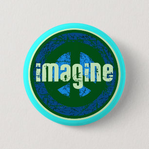 Badge Rond 5 Cm Paix sur terre