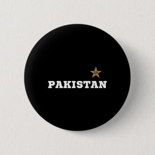 Badge Rond 5 Cm Pakistan Drapeau pakistanais étoile cricket hommes