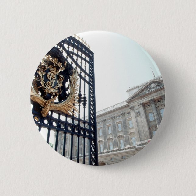 Badge Rond 5 Cm Palais de Buckingham (Devant)