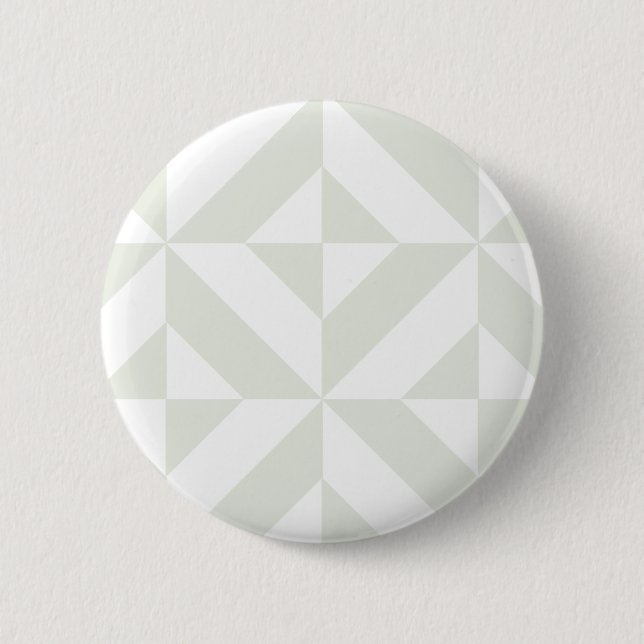 Badge Rond 5 Cm Pale Gray Geometric Deco Cube Pattern (Devant)