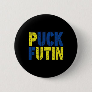 Badge Rond 5 Cm Palestin Futin Pour Cette Guerre - Guerre En Ukrai