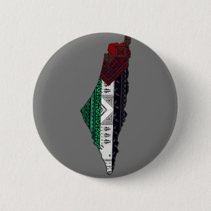 Badge Rond 5 Cm Palestine Broderie tatreez drapeau Motif gratuit