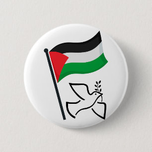 Badge Rond 5 Cm Palestine Drapeau du Canada (anglais seulement)