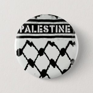 Badge Rond 5 Cm Palestine Keffiyah