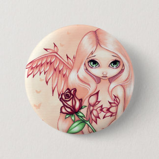 Badge Rond 5 Cm "Pâlissez" le bouton rose