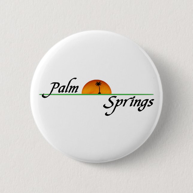 Badge Rond 5 Cm Palm Springs (Devant)