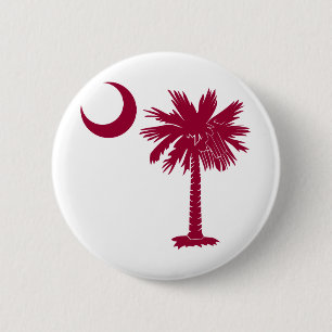 Badge Rond 5 Cm Palmetto de grenat