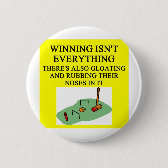 Badge Rond 5 Cm palyer de croquet (Devant)