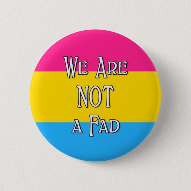 Badge Rond 5 Cm Pan Nous ne sommes pas une mode (Devant)