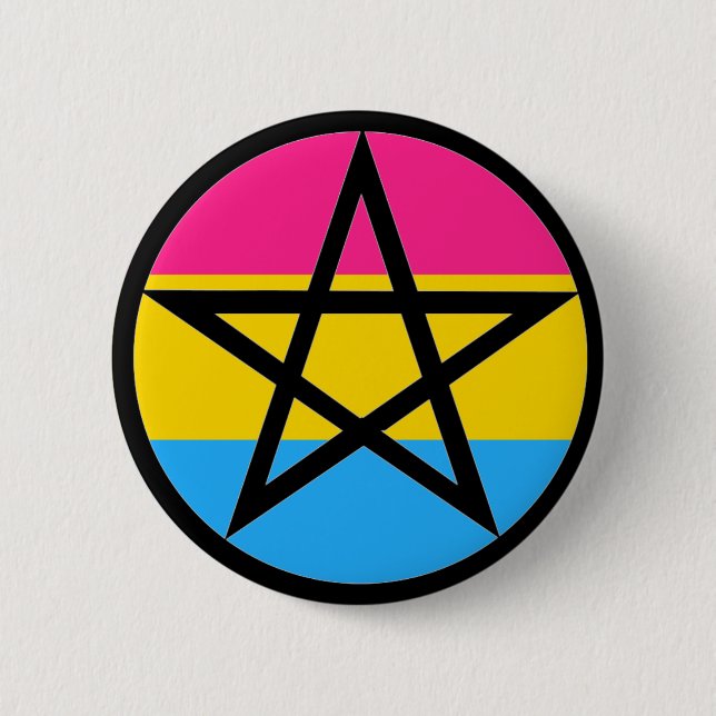 Badge Rond 5 Cm Pan Pagan Pride (Devant)