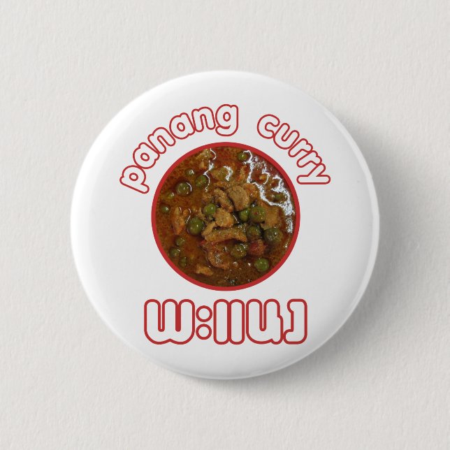 Badge Rond 5 Cm Panang Thai Curry ... Thaïlande Street Food (Devant)