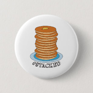 Badge Rond 5 Cm Pancakes Pancakes Clipart Pancake À Pile Complète