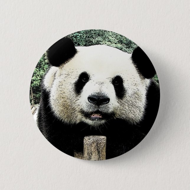 Badge Rond 5 Cm Panda (Devant)