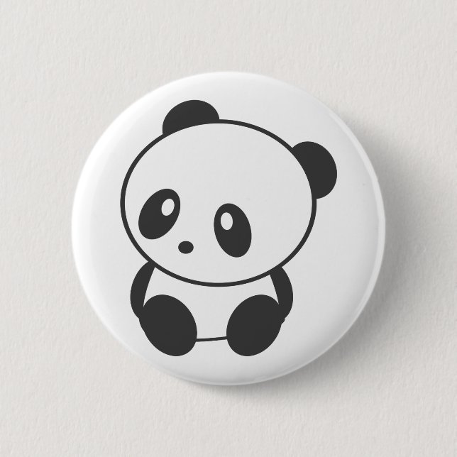 Badge Rond 5 Cm Panda (Devant)