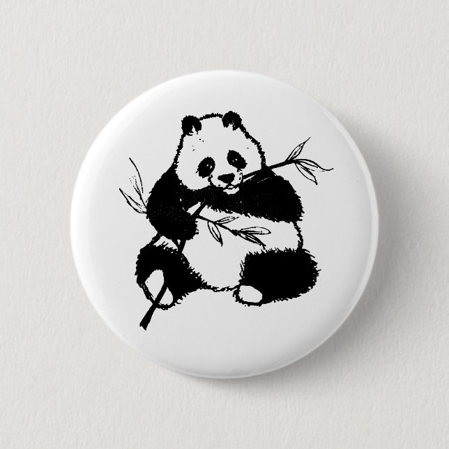 Badge Rond 5 Cm Panda (Devant)