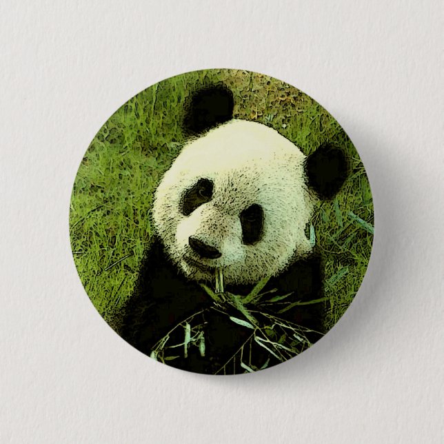 Badge Rond 5 Cm Panda (Devant)