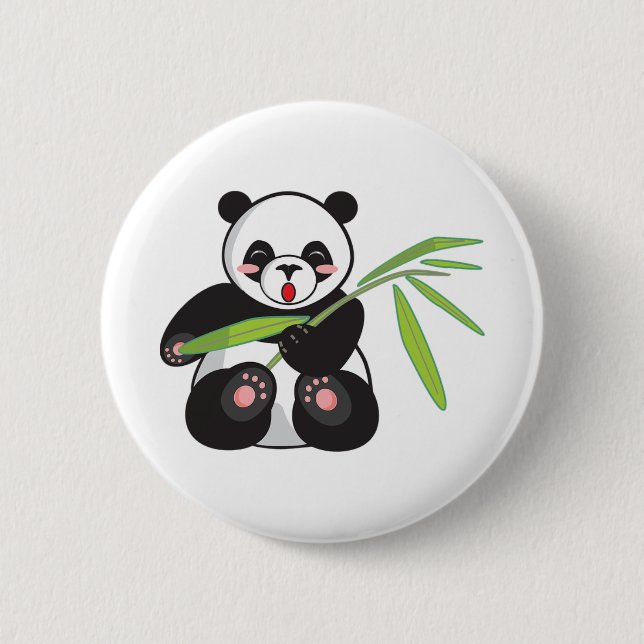 Badge Rond 5 Cm Panda (Devant)