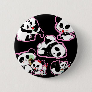 Badge Rond 5 Cm Panda Baby