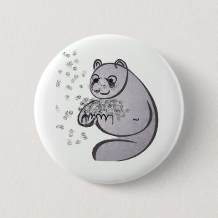 Badge Rond 5 Cm Panda Bears