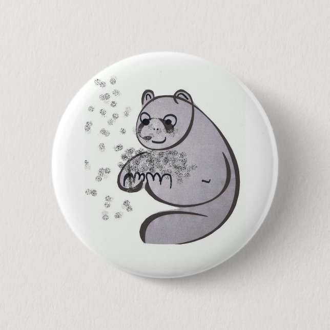 Badge Rond 5 Cm Panda Bears (Devant)